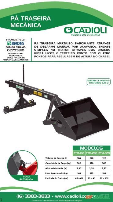 Imagem Pá Traseira Mecânica Imagem Pá Traseira Mecânica