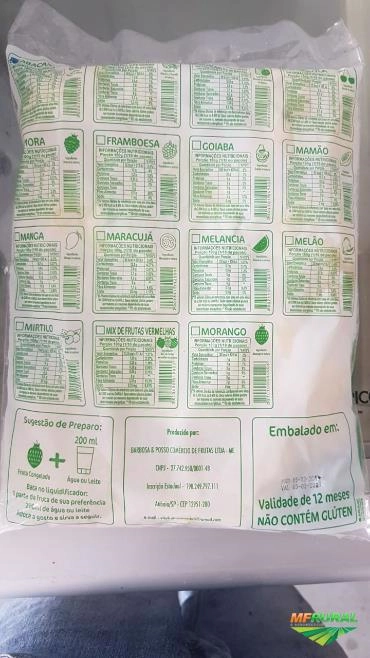 Imagem Frutas congeladas Imagem Frutas congeladas