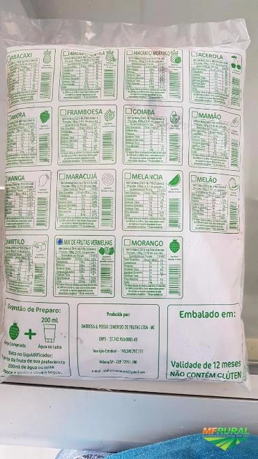 Imagem Frutas congeladas Imagem Frutas congeladas