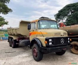 Caminhões Mercedes MB 1318 ano 1989, 6x2, não é reduzido, com caçamba de 10 ㎥,