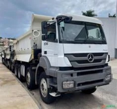 Lote de 3 unidades MB Axor 4144 ano 2021, 8x4, com caçamba Rossetti 20 ㎥, média de 30.000 km