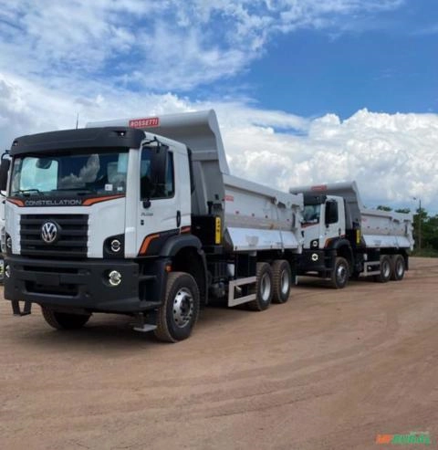 Caminhão Volkswagen (VW)VW 31.320 ano 2023/24, 6x4, com caçamba Rossetti de 14 ㎥, média de 4000 km Imagem Caminhão Volkswagen (VW)VW 31.320 ano 2023/24, 6x4, com caçamba Rossetti de 14 ㎥, média de 4000 km