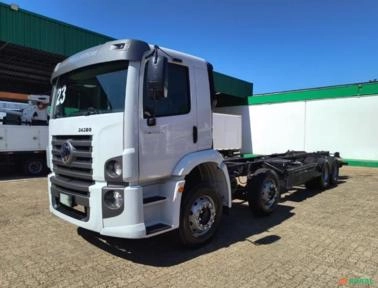 Caminhão Volkswagen VW 24.280 ano 2023, 8x2, no chassis, com 49.000 km Imagem Caminhão Volkswagen VW 24.280 ano 2023, 8x2, no chassis, com 49.000 km