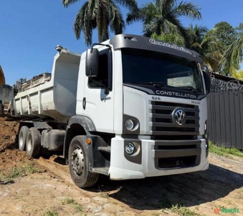 Caminhão Volkswagen VW 24-250 ano 2010, 6x2, com caçamba Fachinni de 10 ㎥, 450.000 km Imagem Caminhão Volkswagen VW 24-250 ano 2010, 6x2, com caçamba Fachinni de 10 ㎥, 450.000 km