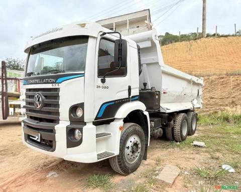 Caminhão Volkswagen VW 31-320 ano 2011, 6x4, com caçamba meia cana de 14 ㎥ Imagem Caminhão Volkswagen VW 31-320 ano 2011, 6x4, com caçamba meia cana de 14 ㎥