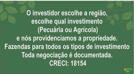 Corretora Compra e venda de fazendas, frigoríficos, usinas e grandes empreendimentos