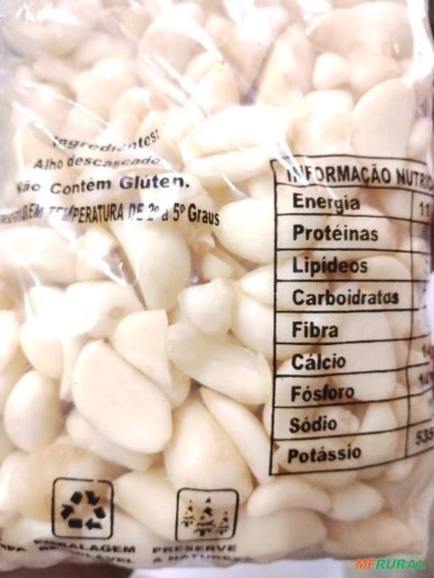 Alho Descascado Imagem Alho Descascado