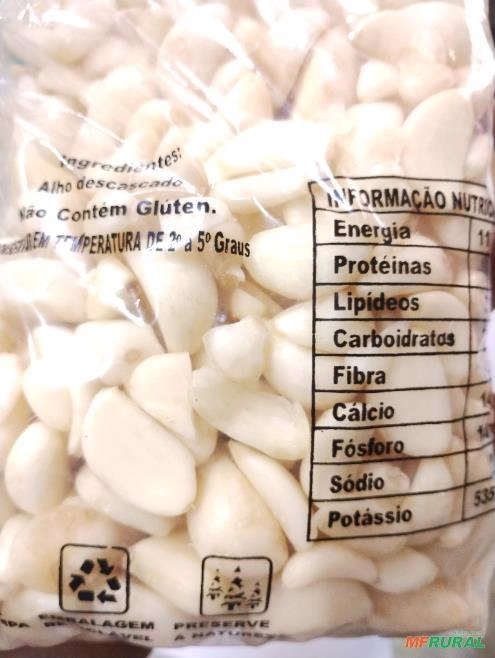 Alho Descascado Imagem Alho Descascado
