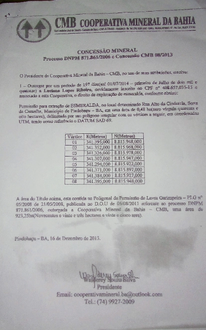 MINERAÇÃO VALE DAS ESMERALDAS Imagem MINERAÇÃO VALE DAS ESMERALDAS
