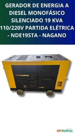 Gerador de Energia a Diesel Monofásico Silenciado Gerador de Energia a Diesel Monofásico Silenciado