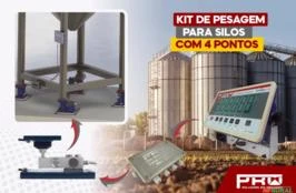 kit de pesagem para silos com 4 pontos de apoio