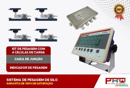 kit de pesagem para silos com 4 pontos de apoio