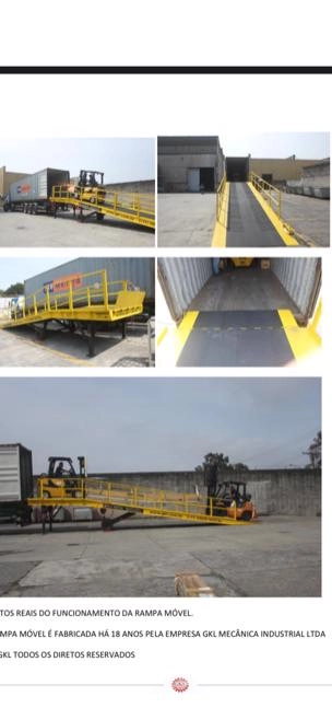 Rampa Rebocável para Empilhadeira com Niveladora de Doca Imagem Rampa Rebocável para Empilhadeira com Niveladora de Doca