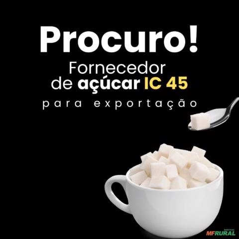 Procuro Fornecedor de Açúcar IC45 para Exportação. Imagem Procuro Fornecedor de Açúcar IC45 para Exportação.