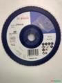 LIXA FLAP BOSCH BASE CURVA PLÁSTICO AZUL 7POL GRAO 40 Imagem LIXA FLAP BOSCH BASE CURVA PLÁSTICO AZUL 7POL GRAO 40