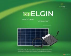 KIT Elgin fotovoltaico (1,8Kwp - 450W para gerar 220Kw/Mês)