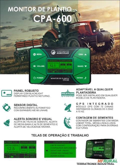 Monitor de Plantio Terratronix Imagem Monitor de Plantio Terratronix