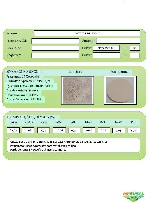IMÓVEL RURAL COM CAULIM 600 HA - PIAUÍ - REGIÃO TERESINA Imagem IMÓVEL RURAL COM CAULIM 600 HA - PIAUÍ - REGIÃO TERESINA