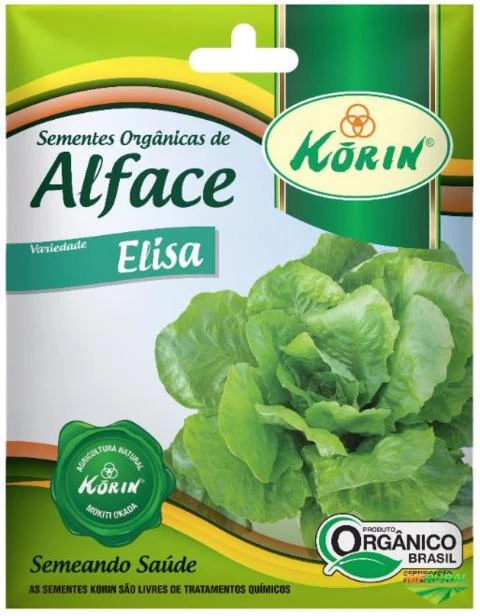 Sementes Orgânicas de Alface Elisa