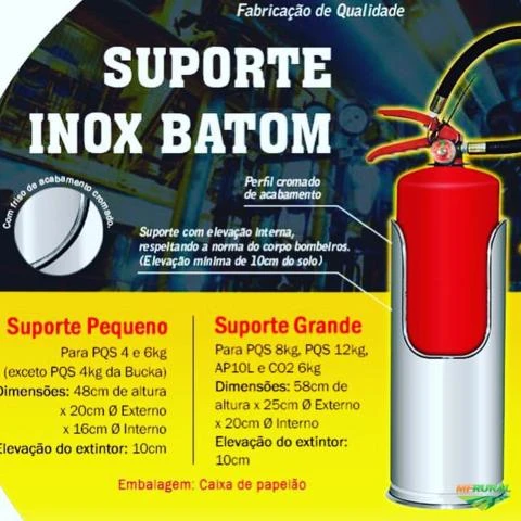 Suportes de Extintores Luxo GILINOX