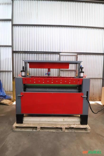 Imagem Passadeira de cola 4 pés 130mm 3 rolos pneumática nova pronta entrega Imagem Passadeira de cola 4 pés 130mm 3 rolos pneumática nova pronta entrega