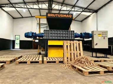 Triturador shredder para pallets de madeira com projeto personalizado Imagem Triturador shredder para pallets de madeira com projeto personalizado