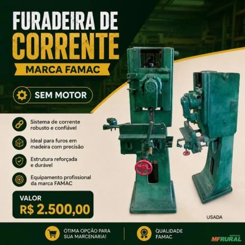 FURADEIRA DE CORRENTE Imagem FURADEIRA DE CORRENTE
