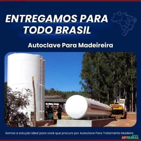Autoclave para Tratamento de Madeiras de 14m Imagem Autoclave para Tratamento de Madeiras de 14m