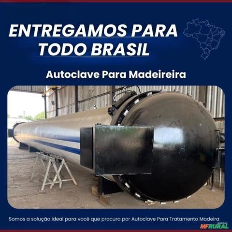 Autoclave para Tratamento de Madeiras de 16m Imagem Autoclave para Tratamento de Madeiras de 16m