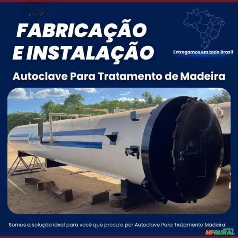 Autoclave para Tratamento de Madeiras de 18m Imagem Autoclave para Tratamento de Madeiras de 18m