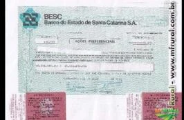 3 Milhões de ações do BESC ( Banco do Estado de Santa Catarina )