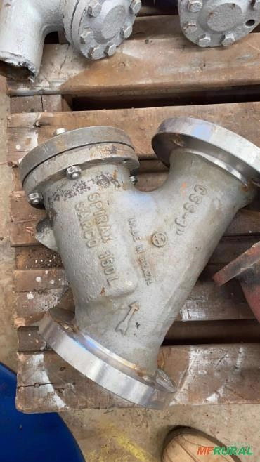 Filtro Y flangeado 150LBS 4" inox Imagem Filtro Y flangeado 150LBS 4" inox