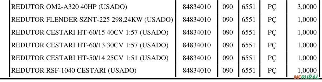 Imagem Redutores Cestari, Redures Dedini, Redutor Flender Imagem Redutores Cestari, Redures Dedini, Redutor Flender