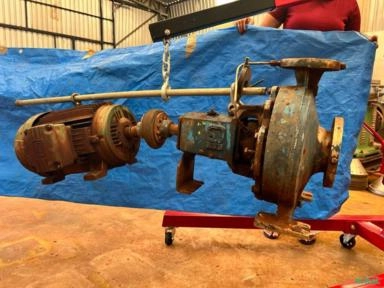 Imagem Conjunto Motor Bomba KBS Vazão: 100M³/H 40MCA Imagem Conjunto Motor Bomba KBS Vazão: 100M³/H 40MCA