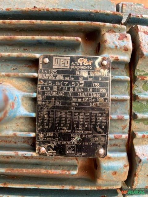 Imagem Conjunto Motor Bomba Equipe SN-65-26-8 VAZÃO:40M³ X 30MCA Imagem Conjunto Motor Bomba Equipe SN-65-26-8 VAZÃO:40M³ X 30MCA