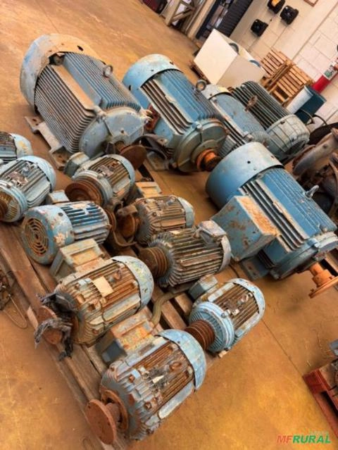 Lote de motores usados, Weg e búfalo Imagem Lote de motores usados, Weg e búfalo