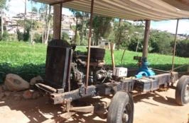 Conjunto Motobomba para irrigação (Motor a diesel e bomba Fal)