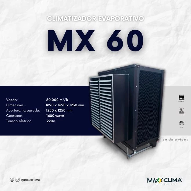 Climatizador Maxxclima - Até 350 M² - Garantia De 2 Anos