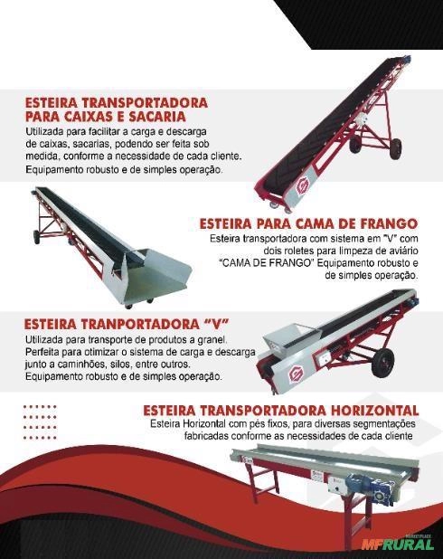 Esteira Transportadora para Cama de Frango – Esteira em V (Granel) Imagem Esteira Transportadora para Cama de Frango – Esteira em V (Granel)