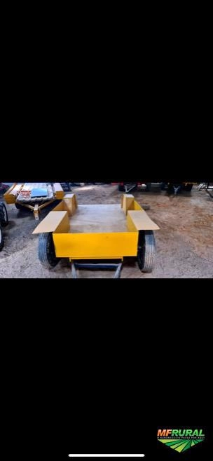 Carreta Agrícola Amarelo Em Aço Com 2 Eixos E Aro 16 Imagem Carreta Agrícola Amarelo Em Aço Com 2 Eixos E Aro 16