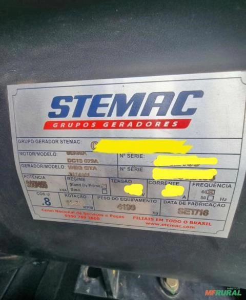 Imagem GERADOR ENERGIA 500KVA 2013 STEMAC/SCANIA Imagem GERADOR ENERGIA 500KVA 2013 STEMAC/SCANIA