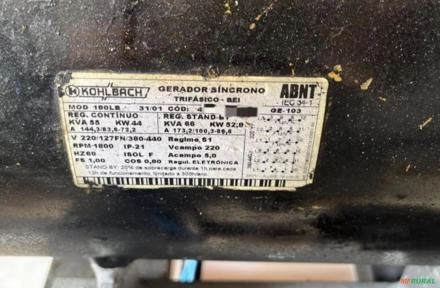 Imagem GERADOR DE ENERGIA 55/50 KVA / C/ ( Q.T.A) Imagem GERADOR DE ENERGIA 55/50 KVA / C/ ( Q.T.A)