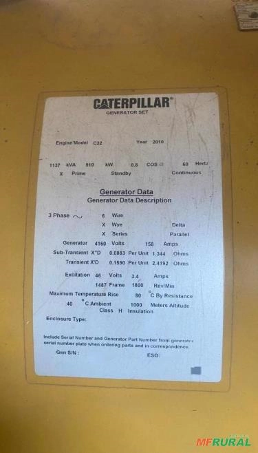Imagem GERADOR ENERGIA 1150 KVA 2010 3798hrs CAT C32 *OPORTUNIDADE... Imagem GERADOR ENERGIA 1150 KVA 2010 3798hrs CAT C32 *OPORTUNIDADE...