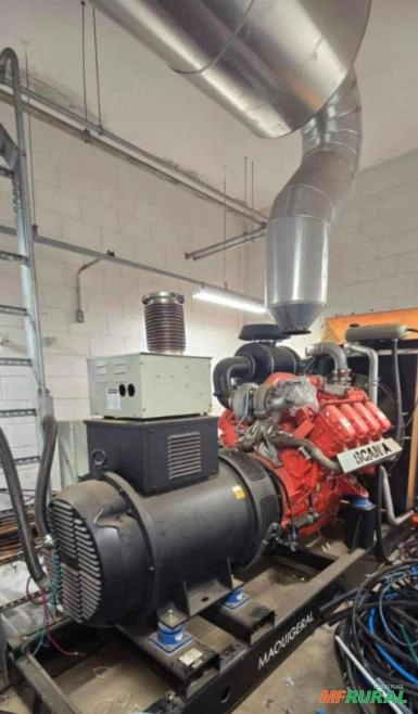 Gerador de Energia 635 kVA 600 kVA Motor Scania Dc16 Eletrônico + Weg Ano 2009 635kVA 600kVA Imagem Gerador de Energia 635 kVA 600 kVA Motor Scania Dc16 Eletrônico + Weg Ano 2009 635kVA 600kVA