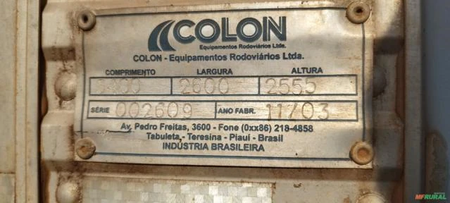 BAU PARA CAMINHÃO COLON 6,40M