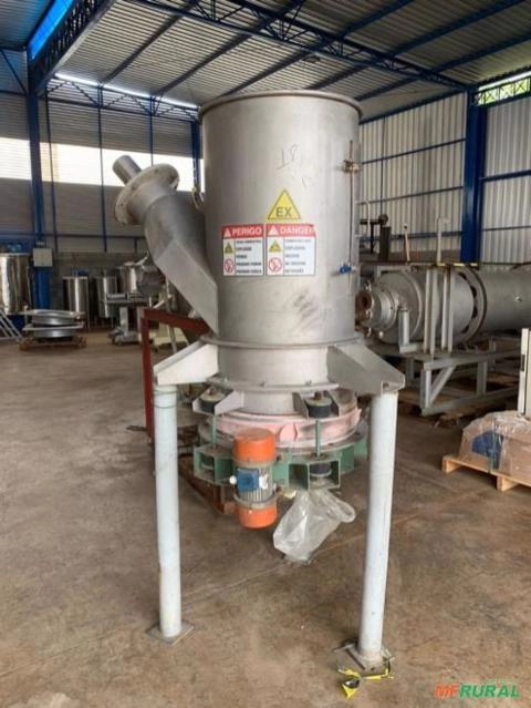 Alimentador Vibratório C/ Válvula Rotativa Em Aço Inox 6 Pol Imagem Alimentador Vibratório C/ Válvula Rotativa Em Aço Inox 6 Pol