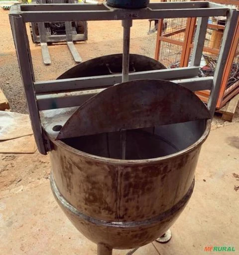 Tacho Misturador de 250 litros em aço inox com hélice dispersora