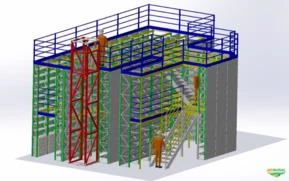 Mezanino Metálico Almoxarifado Autoportante