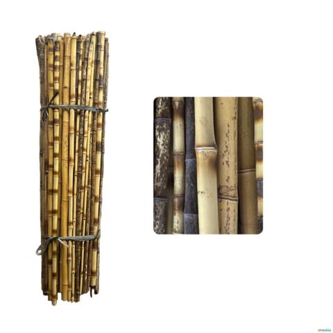 Kit 6 Estacas P/ Plantas Haste Natural Tutor Bambu 2m Imagem Kit 6 Estacas P/ Plantas Haste Natural Tutor Bambu 2m