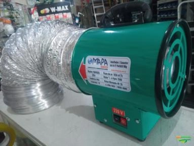 EXAUSTOR E INSUFLADOR DE AR PARA ESPAÇO CONFINADO 8" COM 10 MTS DE DUTO ALUMINIZADO Imagem EXAUSTOR E INSUFLADOR DE AR PARA ESPAÇO CONFINADO 8" COM 10 MTS DE DUTO ALUMINIZADO
